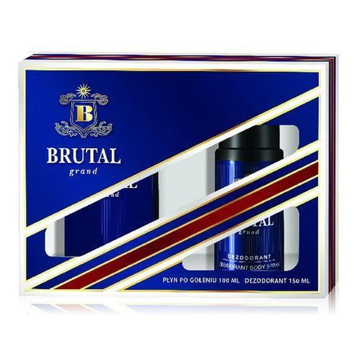 Brutal Grand zestaw prezentowy (płyn po goleniu 100ml + dezodorant 150ml) 150ml