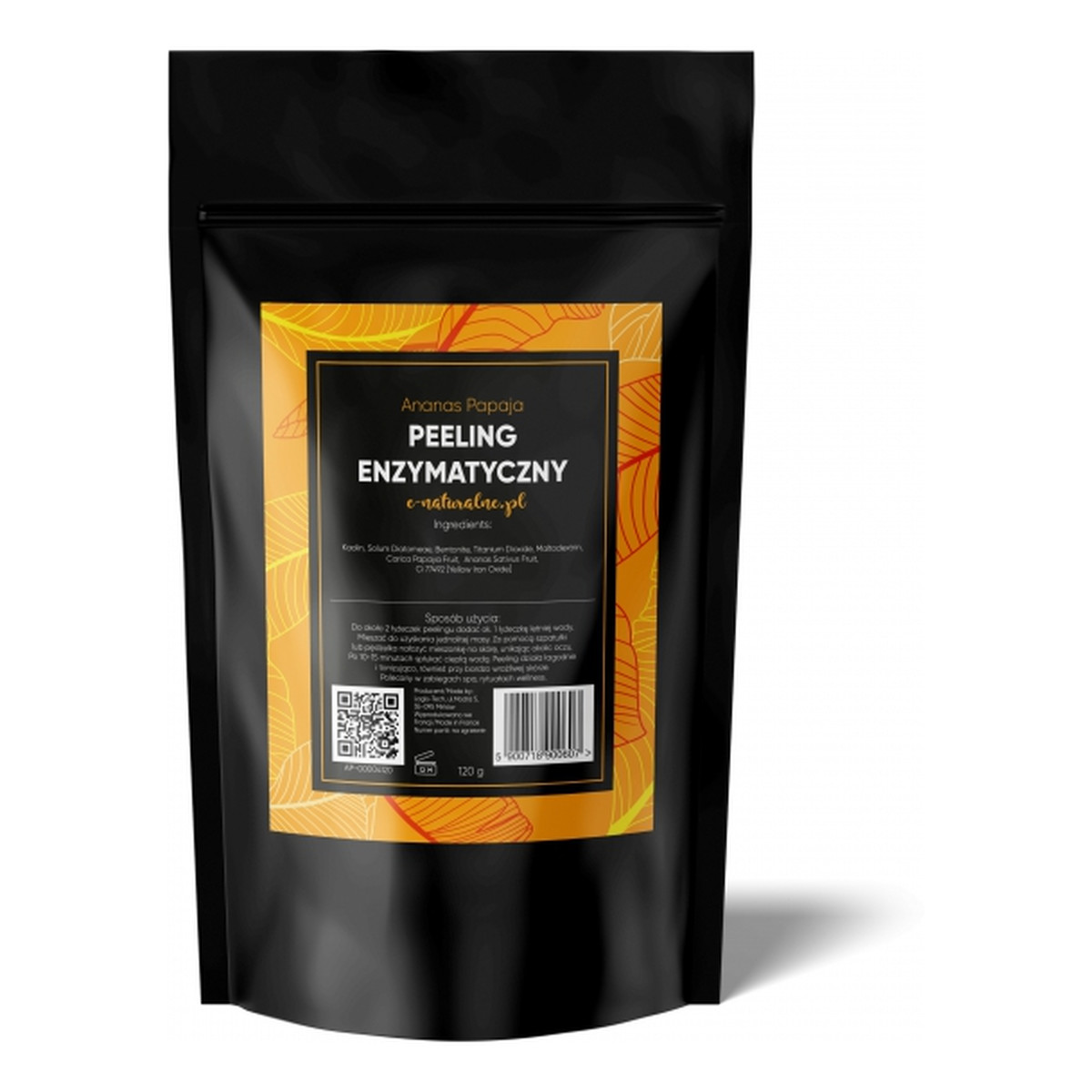 E-Naturalne Peeling enzymatyczny - Ananas i papaja 120g