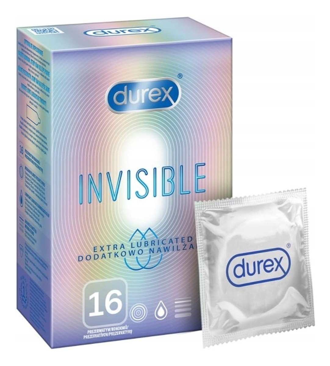 Extra Thin Extra Lubricated super cienkie dodatkowo nawilżane prezerwatywy 16szt