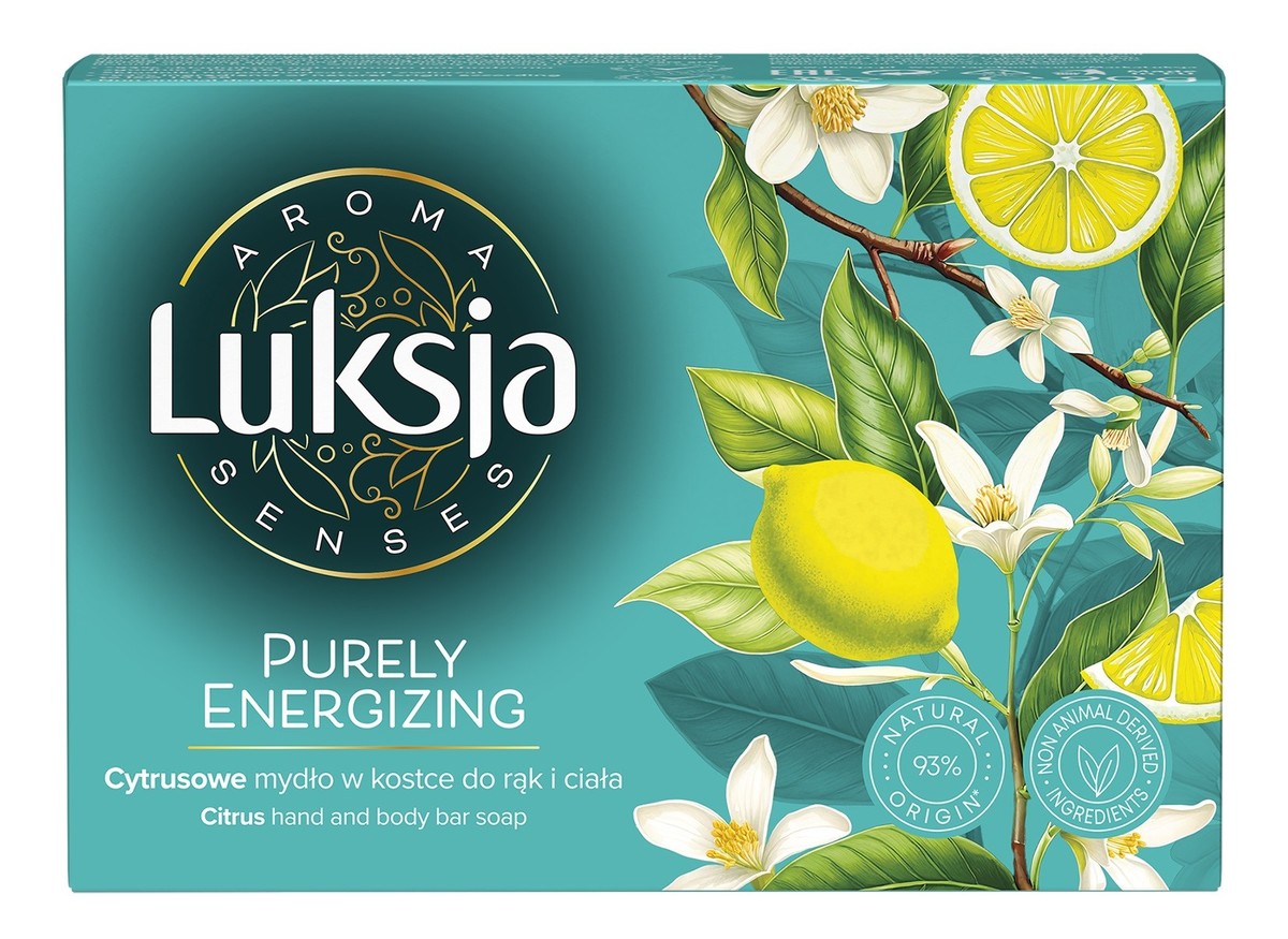 Purely Energizing Cytrusowe mydło w kostce do rąk i ciała