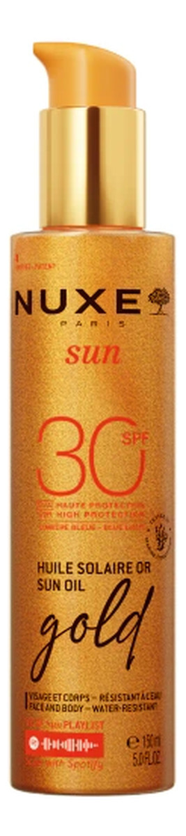 Olejek do opalania z drobinkami SPF 30