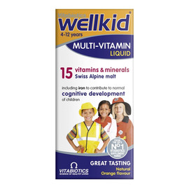 Wellkid multi-vitamin liquid multiwitamina w płynie suplement diety