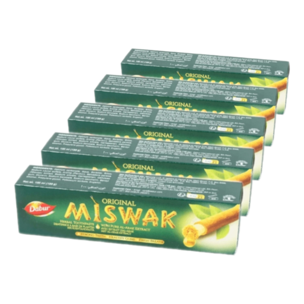 Dabur Miswak Ziołowa pasta do zębów 5x100ml