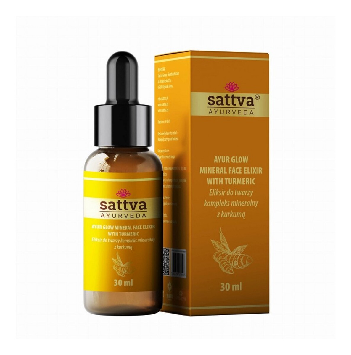 Serum-eliksir do twarzy Kompleks mineralny z kurkumą