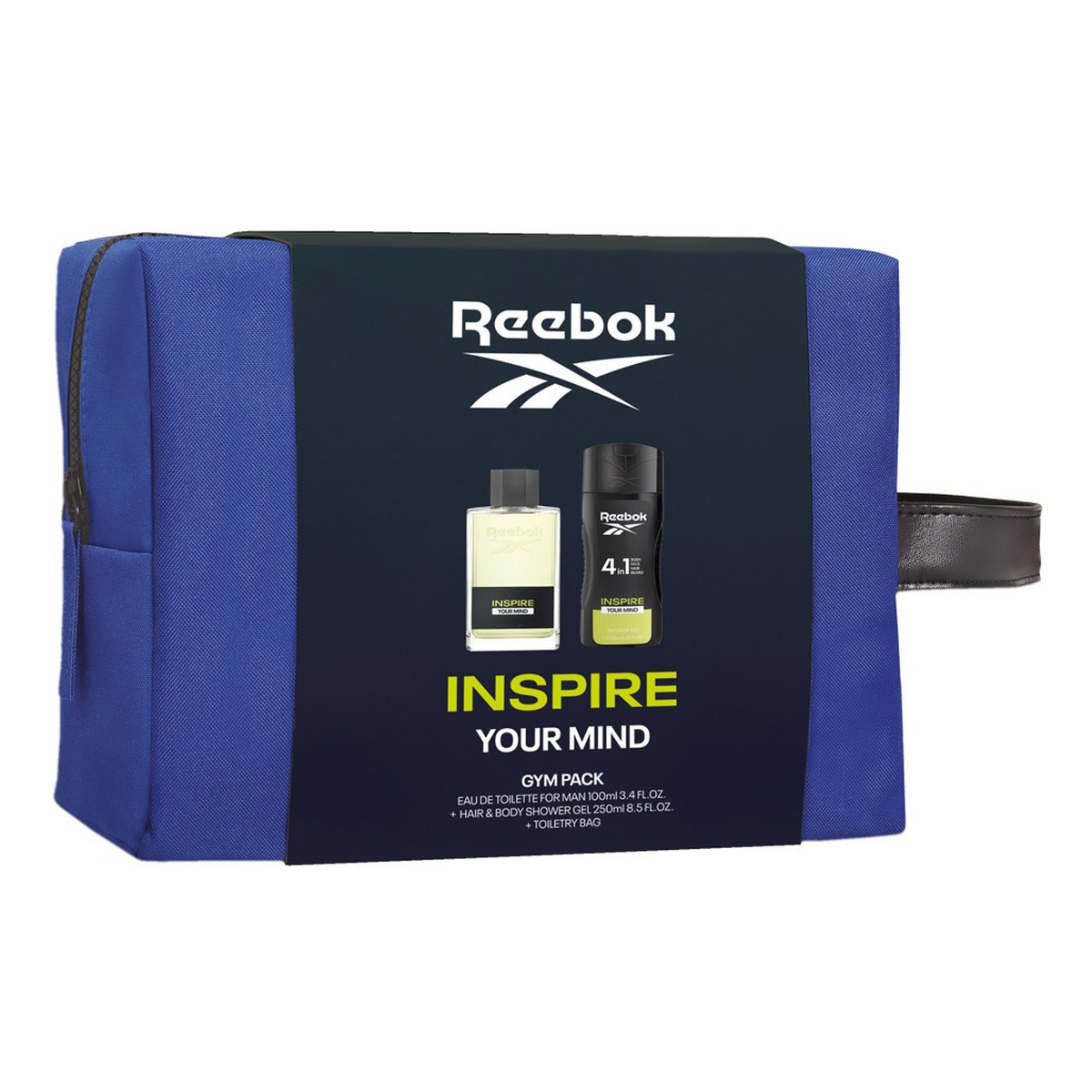 Reebok Inspire Your Mind Zestaw prezentowy kosmetyczka woda toaletowa 100ml + żel pod prysznic 250ml