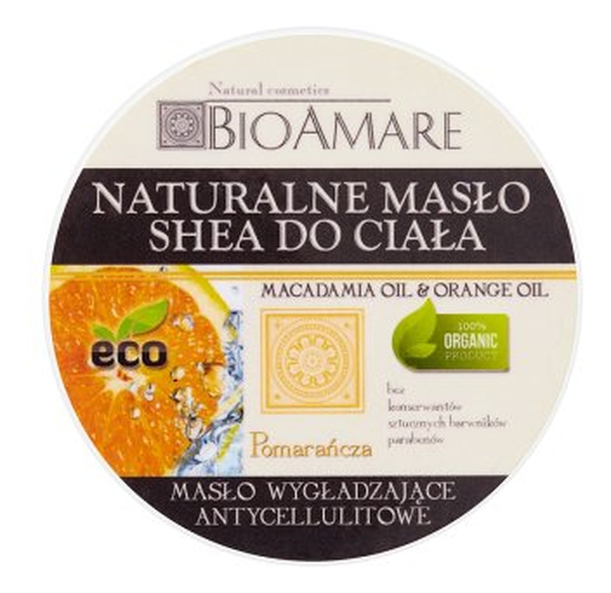 Pomarańcza Naturalne masło shea do ciała