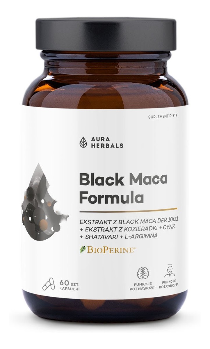 Aura black maca formula kapsułki 60szt