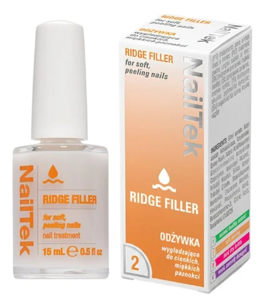 Ridge Filler 2 – odżywka wygładzająca do cienkich, miękkich paznokci 15 ml