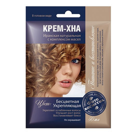 Kremowa Irańska Henna Bezbarwna Do Włosów Z Olejkami FIT65