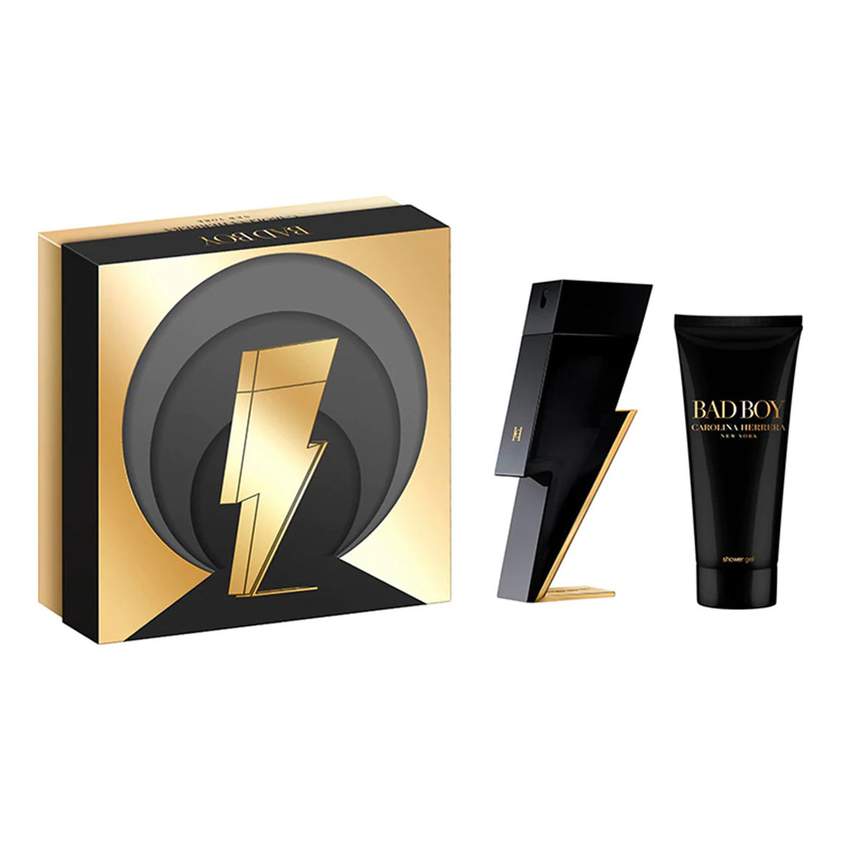 Carolina Herrera Bad Boy Zestaw woda toaletowa spray 100ml + żel pod prysznic 100ml