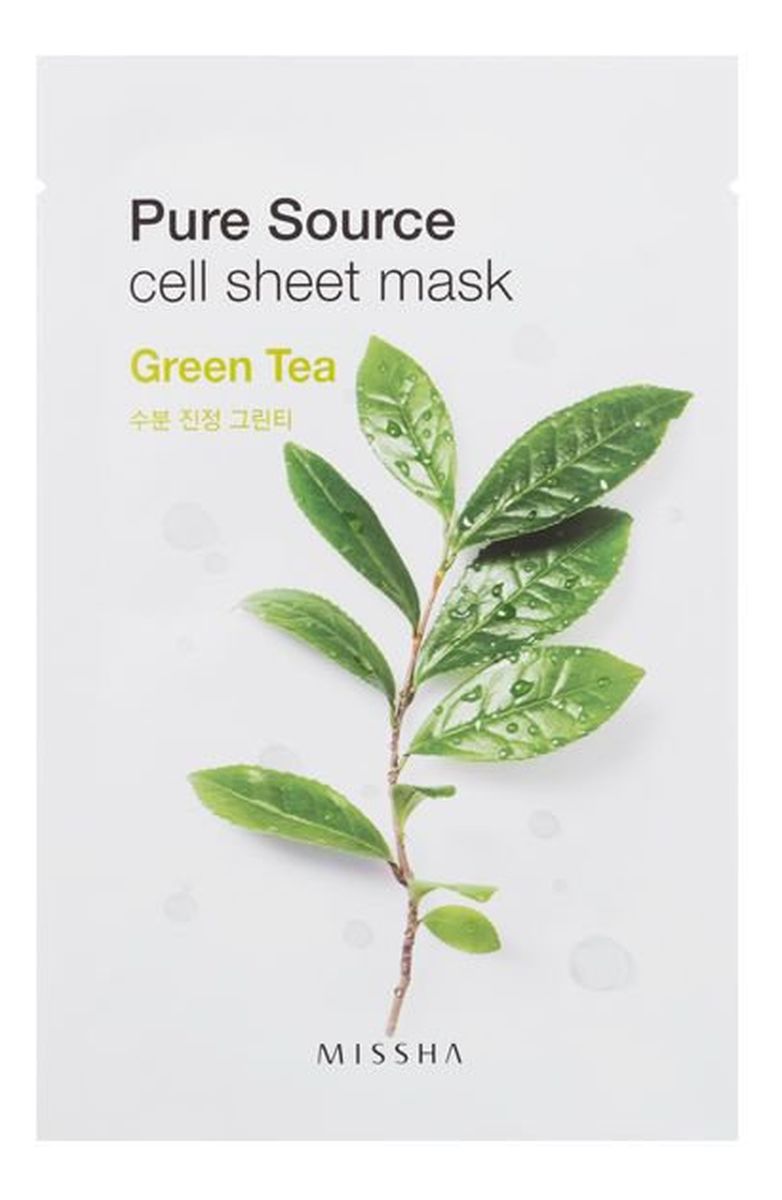 Maseczka w płachcie z ekstraktem z zielonej herbaty