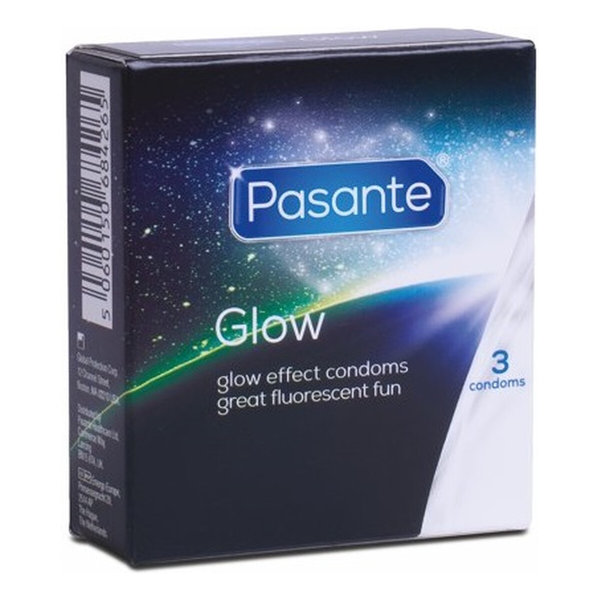 Pasante Glow prezerwatywy świecące w ciemności 3szt