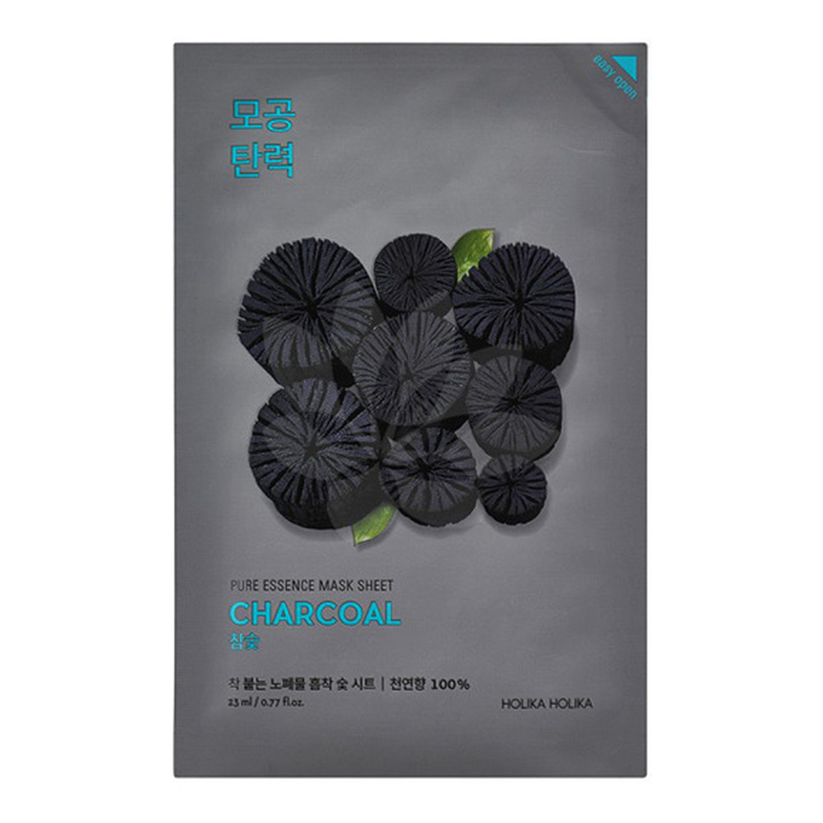 Holika Holika Charcoal maseczka do twarzy na bawełnianej płachcie z ekstraktem z węgla