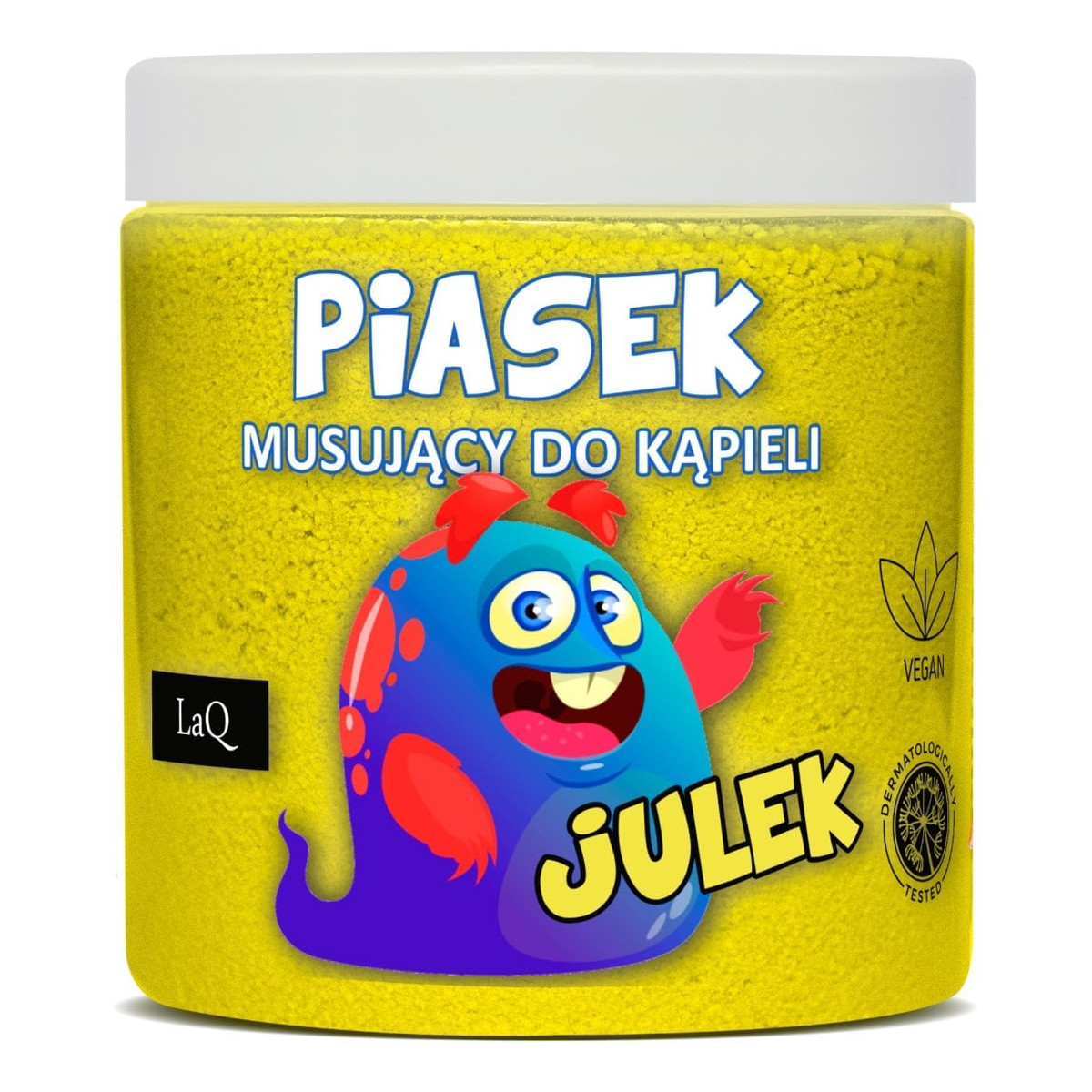Laq Julek piasek musujący do kąpieli Żółty 190g