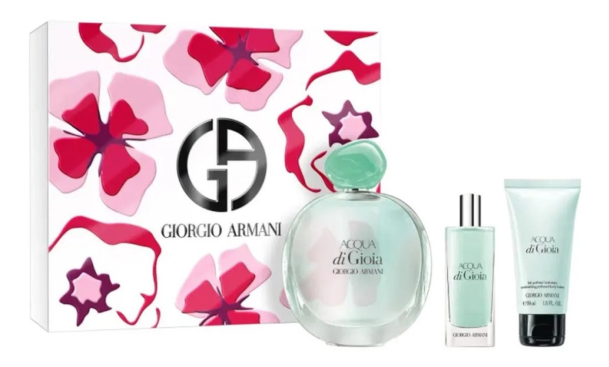 Zestaw woda perfumowana spray 100ml + balsam do ciała 50ml + woda perfumowana spray 15ml