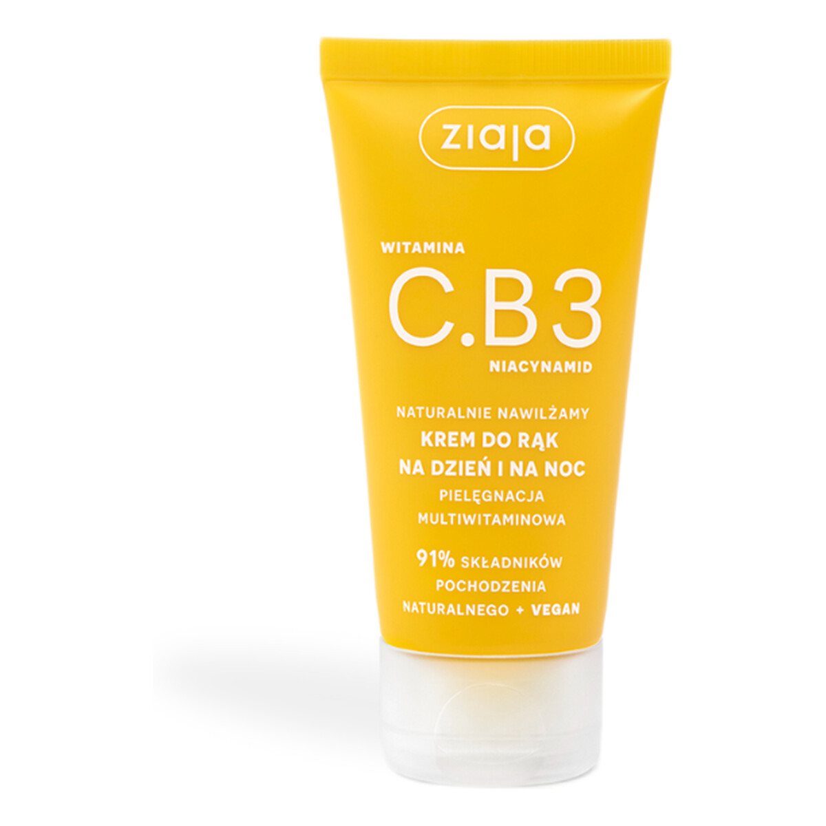 Ziaja Witamina C.B3 Niacynamid Wegański krem do rąk z peptydami ryżowymi i witaminami 50ml