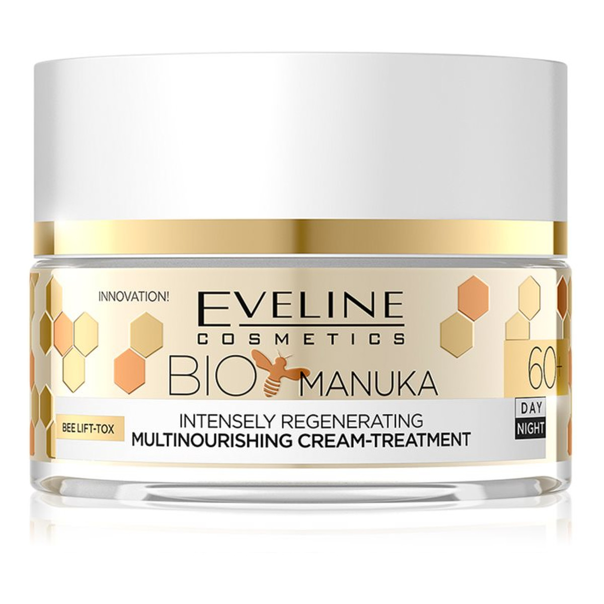 Eveline Bio Manuka 60+ Krem-kuracja silnie regenerujący multiodżywczy na dzień i noc 50ml