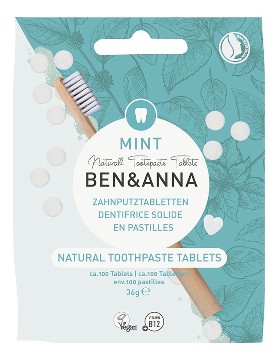 Natural toothpaste tablets naturalne tabletki do mycia zębów bez fluoru