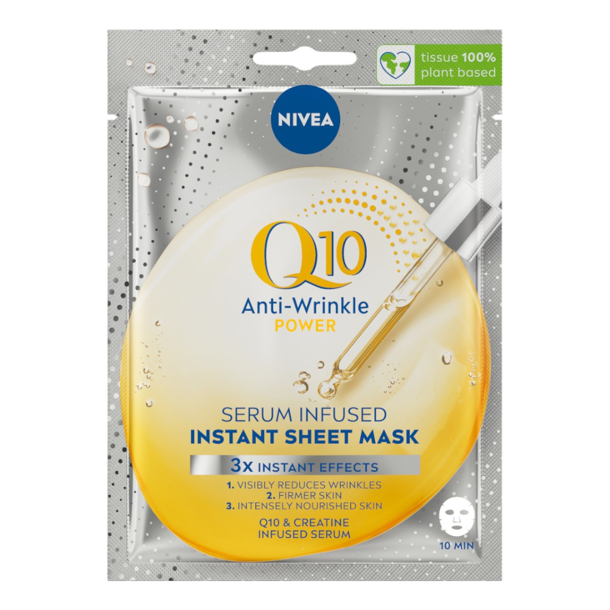 Nivea Q10 maska w płachcie z serum przeciwzmarszczkowym 1szt