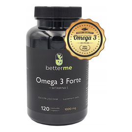 Omega 3 Forte + Witamina E suplement diety 120 kapsułek