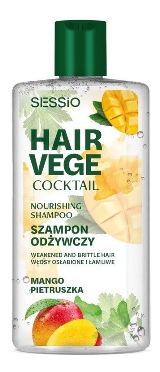 Hair Vege Cocktail Nourishing Shampoo szampon odżywczy do włosów osłabionych i łamliwych Mango