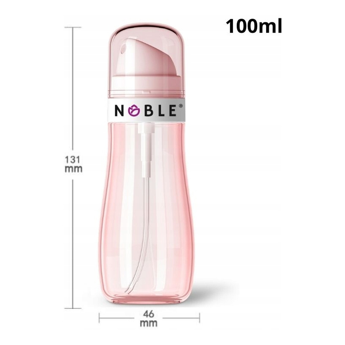 Noble Butelka z atomizerem Różowa 100ml