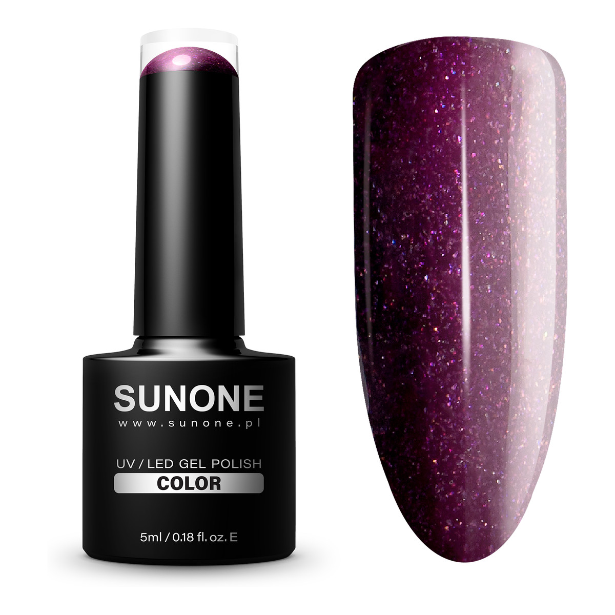 Sunone Brokatowy lakier do paznokci hybrydowy 5ml