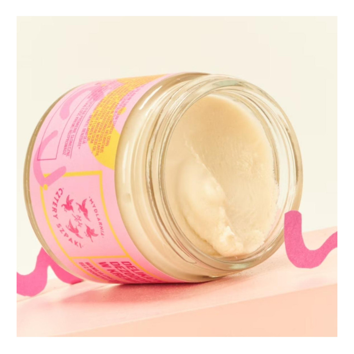 Mydlarnia Cztery Szpaki Naturalny dezodorant w kremie Wanilia i Palmaroza bez dodatku sody Badaj się! 60ml