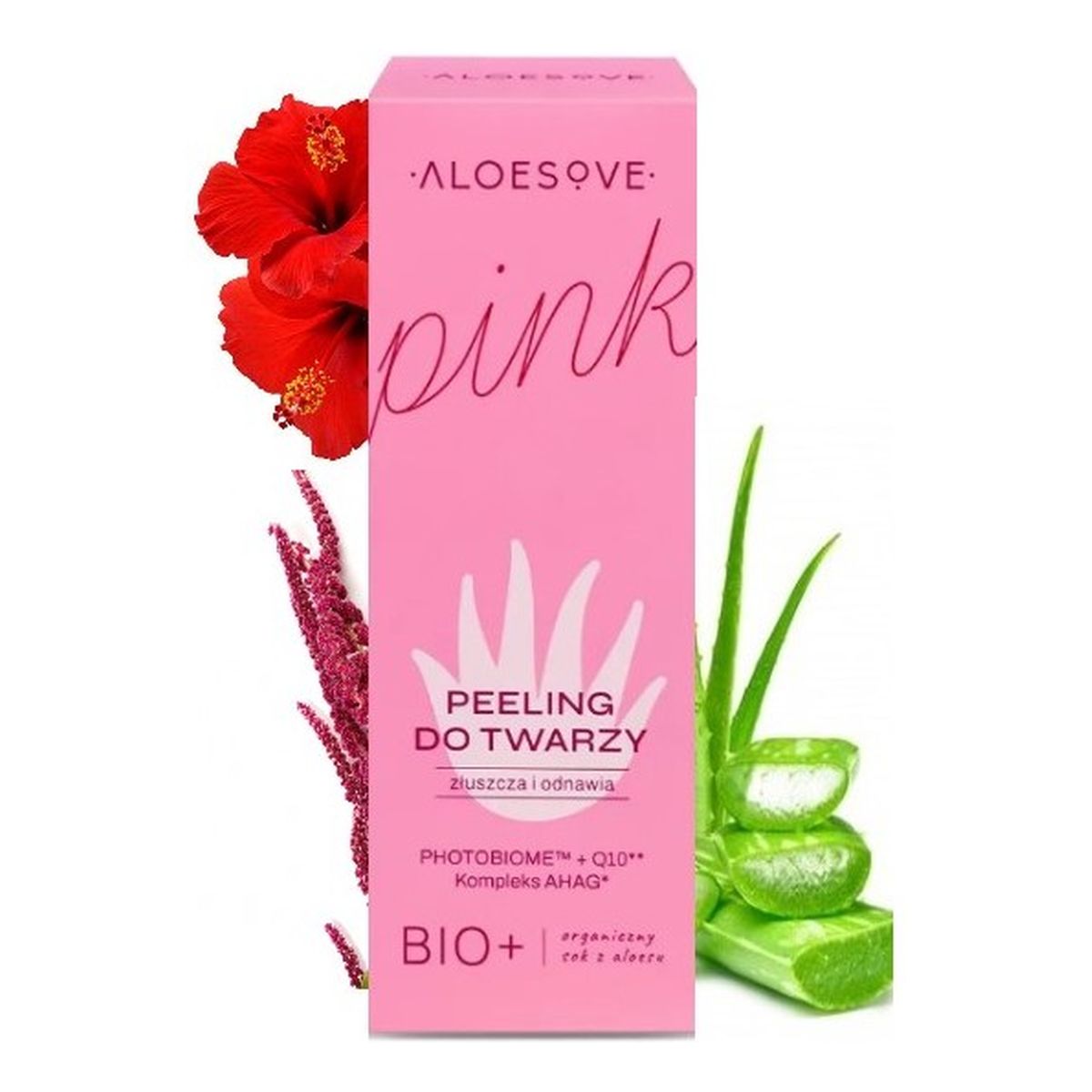 Aloesove Pink Kwasowy peeling do twarzy 50ml