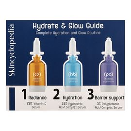 Hydrate & Glow Guide Profesjonalna kuracja nawilżająca i dodająca blasku 3*