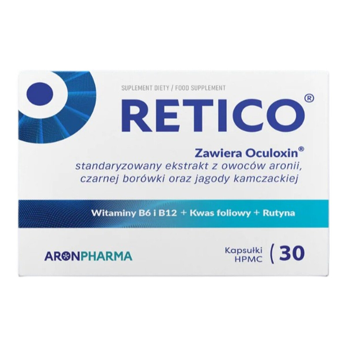 AronPharma Retico wsparcie wzroku suplement diety 30 kapsułek