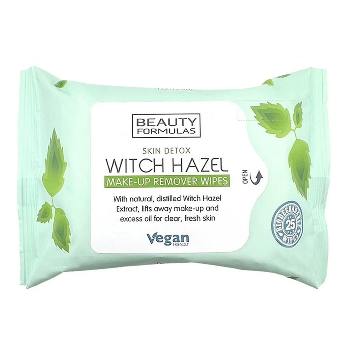 Beauty Formulas Witch hazel make-up remover wipes chusteczki do demakijażu 25szt