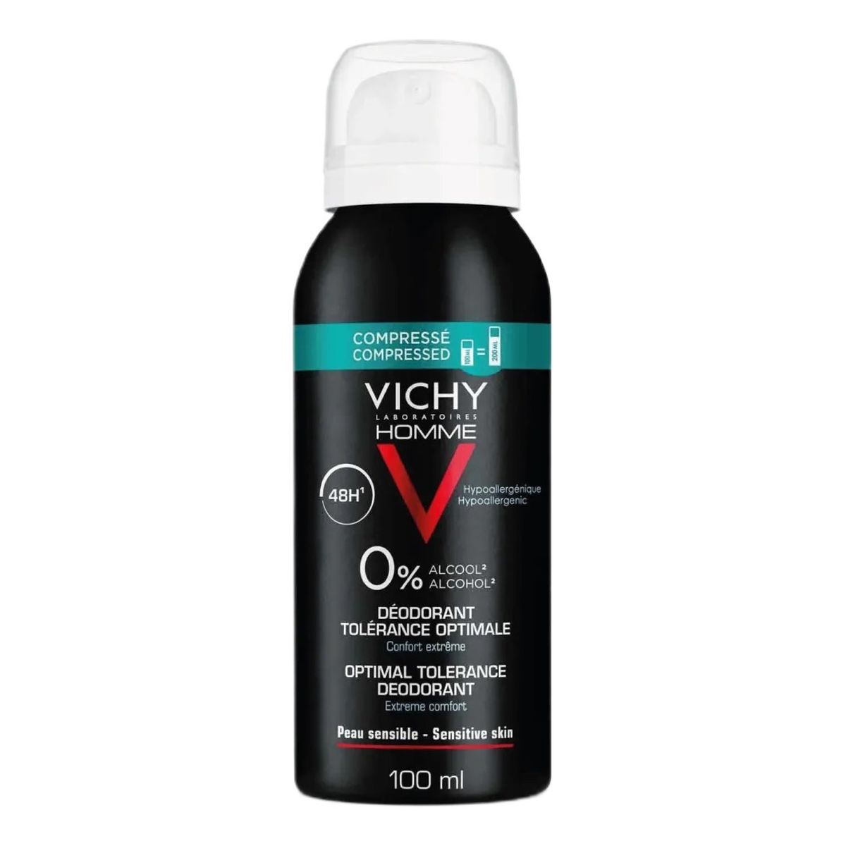 Vichy Homme Optimal Tolerance 48H Dezodorant w sprayu dla mężczyzn 100ml