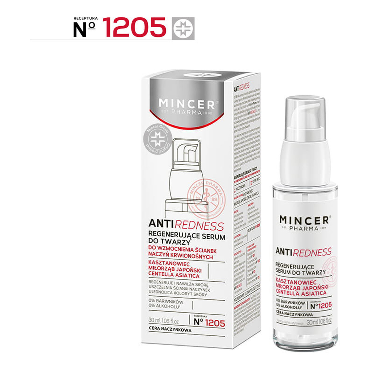 Mincer Pharma Anti Redness Regenerujące serum do twarzy 1205 30ml
