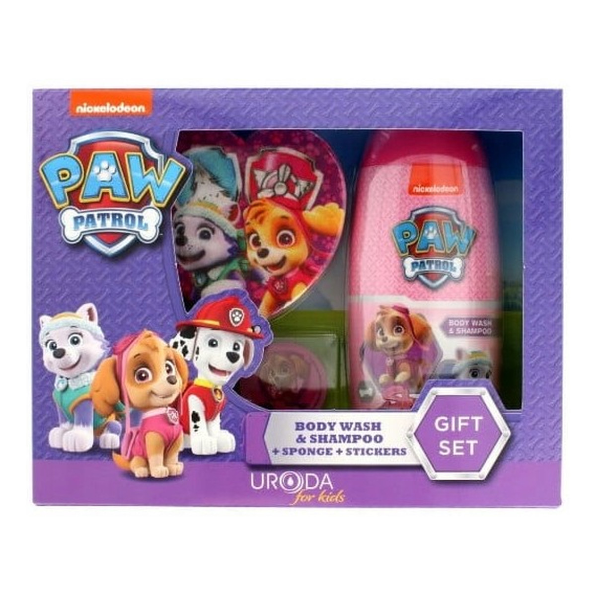 Paw Patrol Zestaw Żel pod prysznic + Żel do rąk + Gąbka
