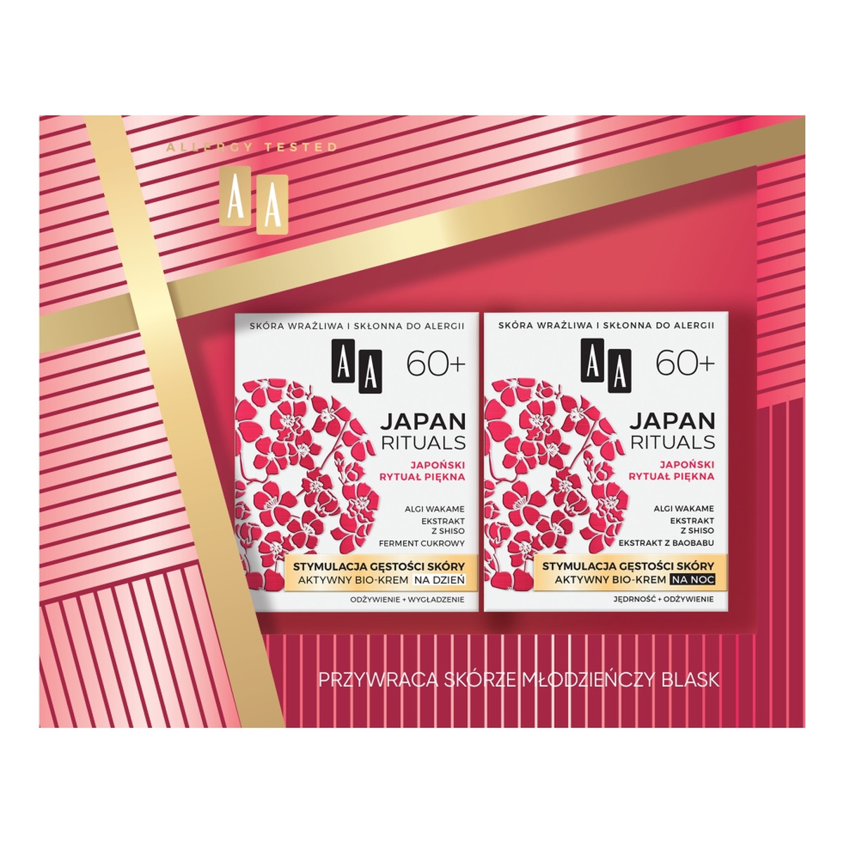 AA Japan Rituals 60+ Zestaw aktywny bio-krem na dzień 50ml + aktywny bio-krem na noc 50ml