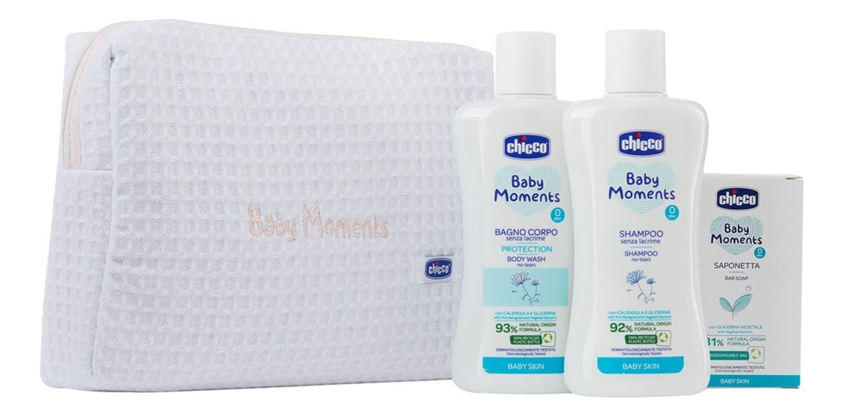 Zestaw płyn do kąpieli 200ml + szampon do włosów 200ml + delikatne mydło 100g