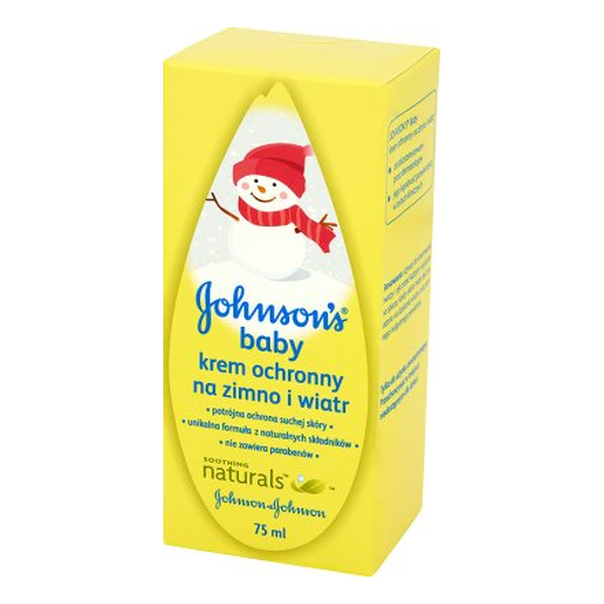 Johnson & Johnson Krem Soothing Naturals Chroniący Przed Zimnem i Wiatrem 75ml