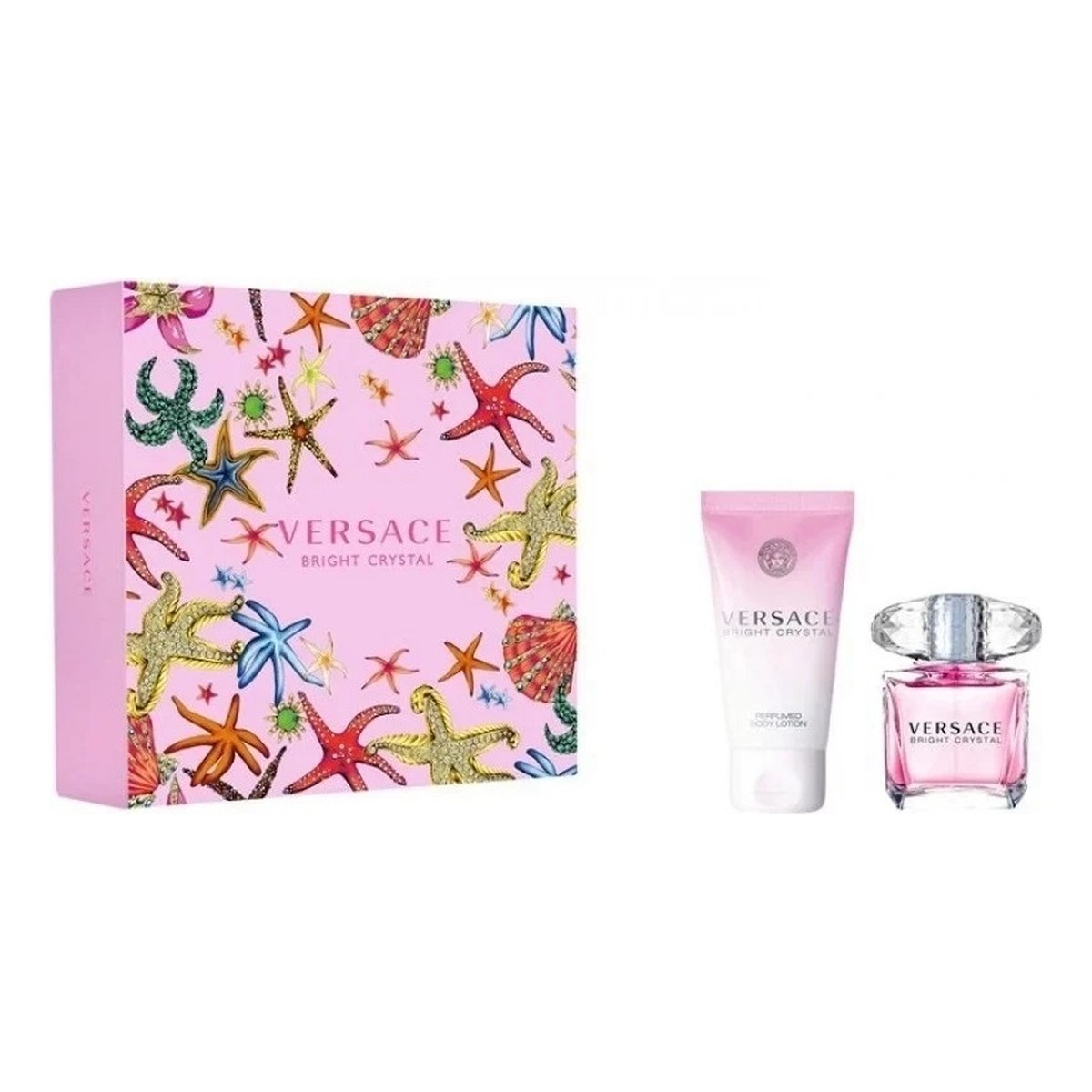 Versace Bright Crystal Zestaw woda toaletowa spray 30ml + balsam do ciała 50ml