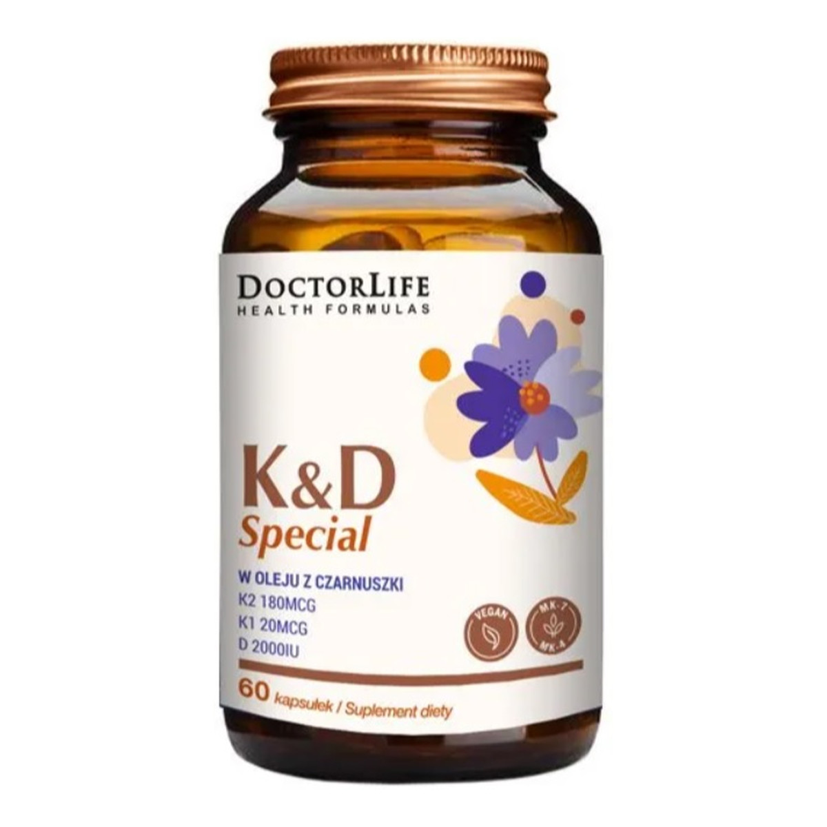 Doctor Life K&d special w oleju z czarnuszki suplement diety 60 kapsułek