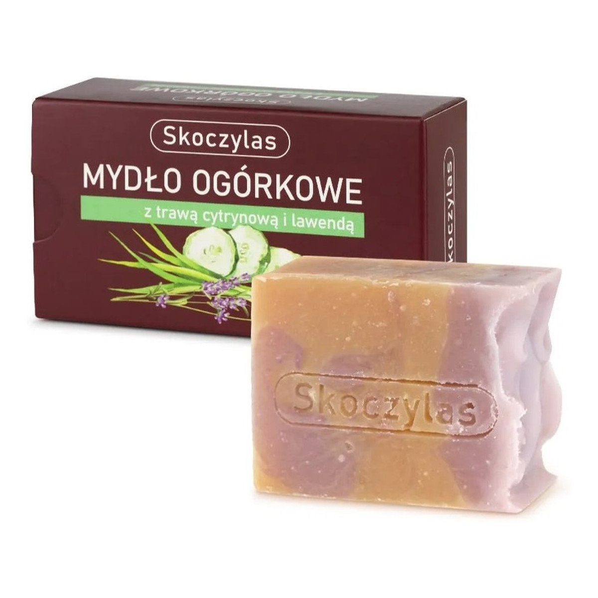 Skoczylas Mydło ogórkowe z trawą cytrynową i lawendą 100g