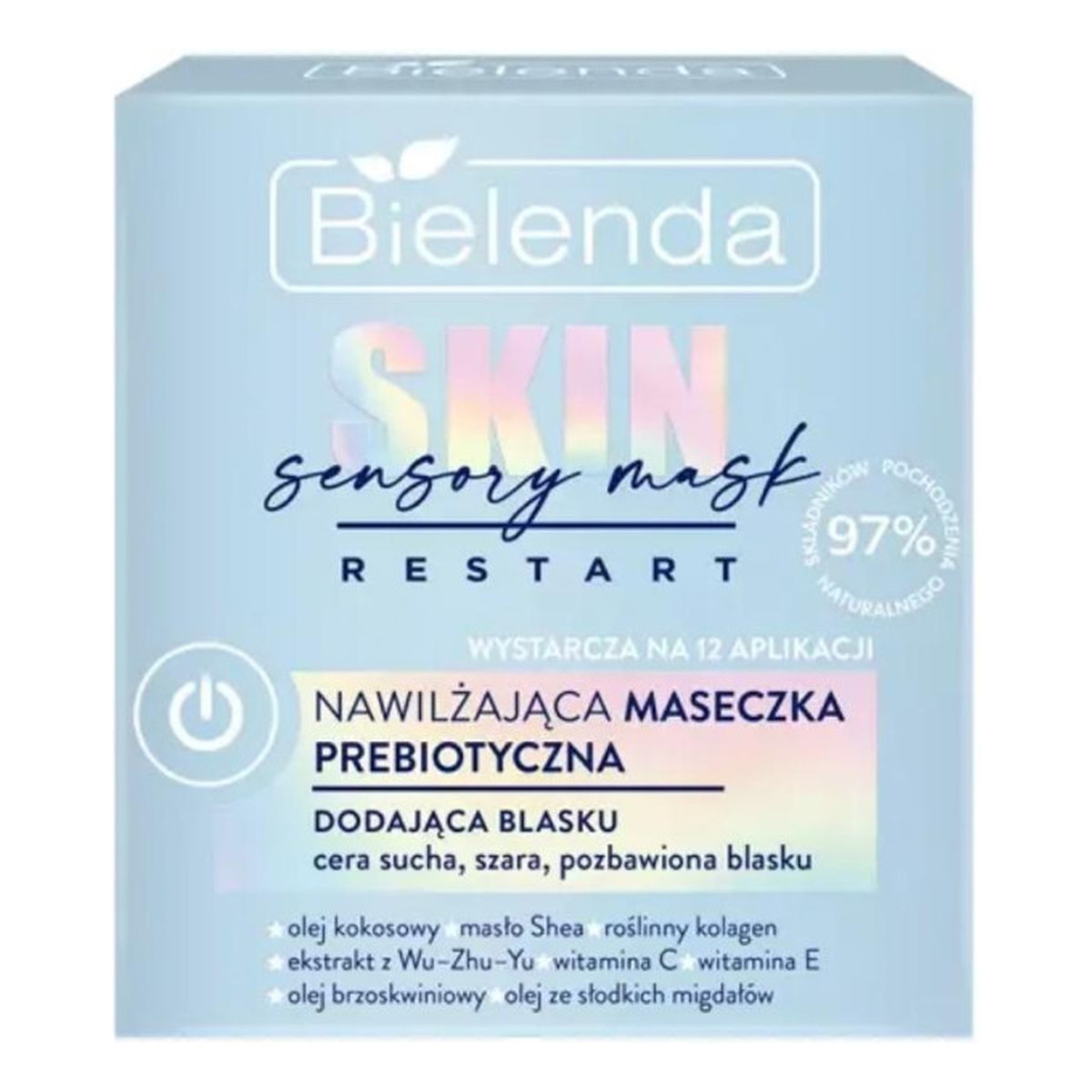 Bielenda Skin Restart Sensory Mask Nawilżająca Maseczka prebiotyczna dodająca blasku 50ml