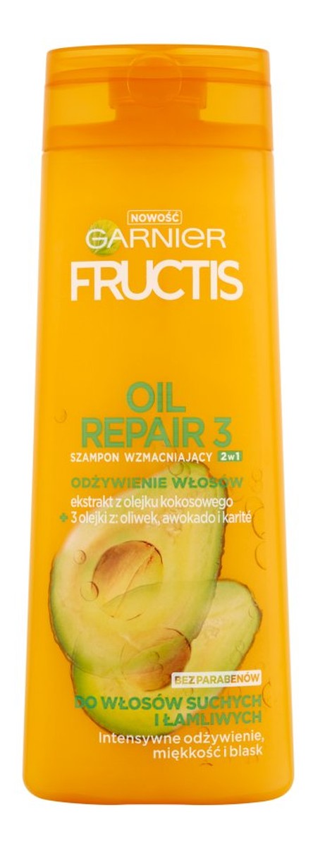 Oil Repair 3 szampon do włosów suchych i łamliwych