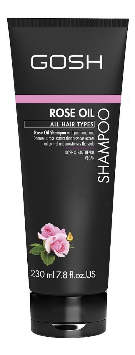 Rose oil szampon do włosów z olejkiem różanym