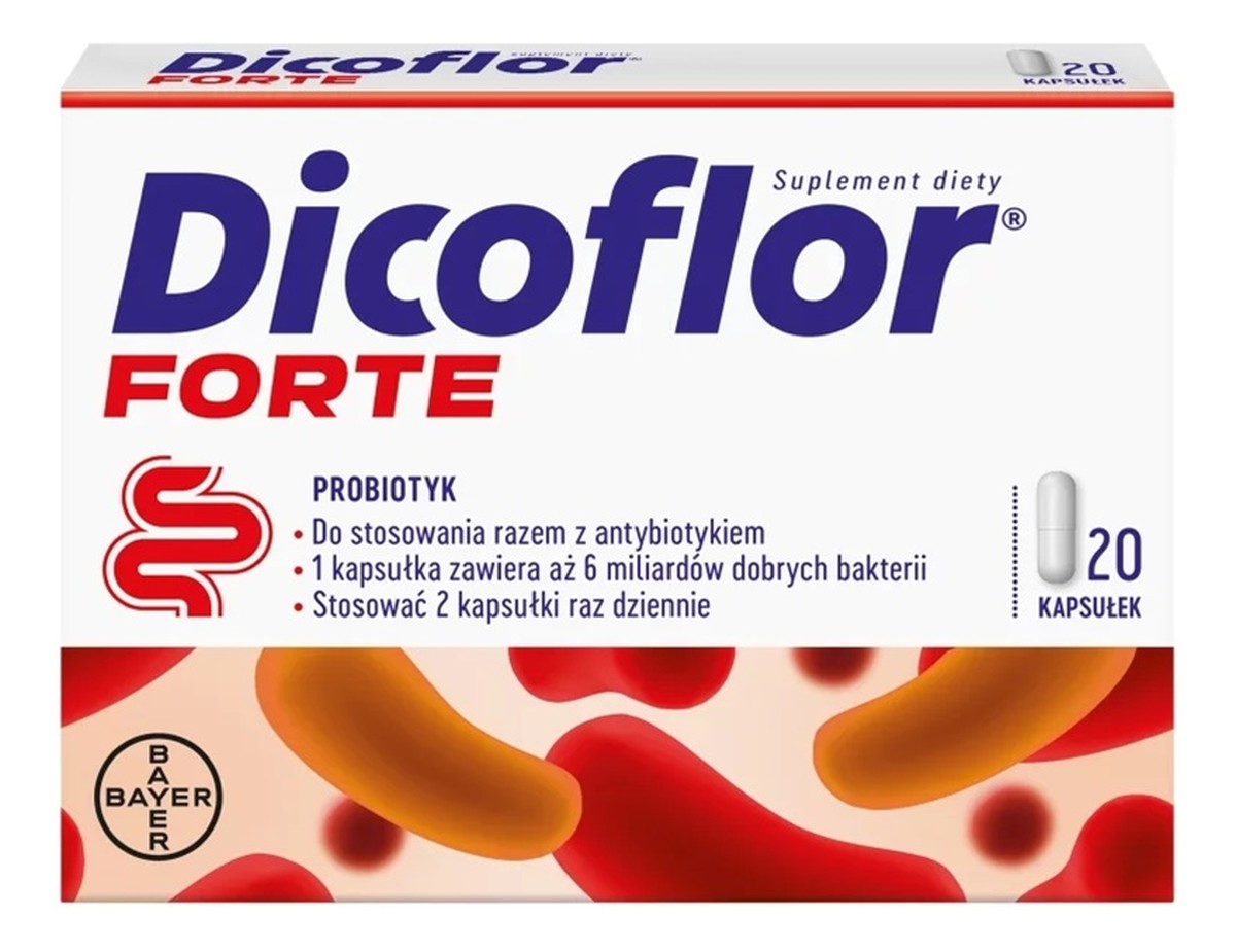 Forte probiotyk suplement diety dla dzieci 20 kapsułek