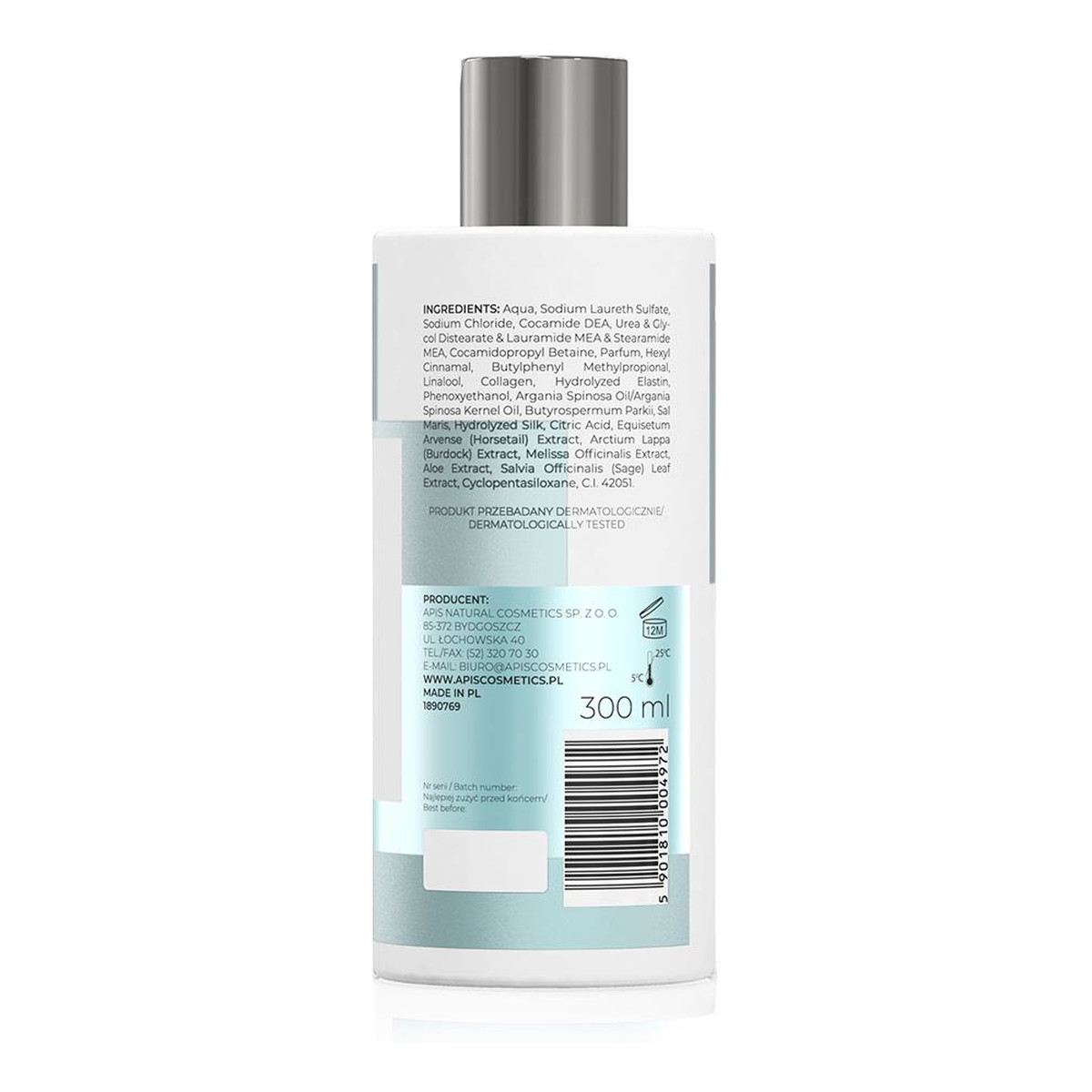 Apis Optima Szampon z minerałami z Morza Martwego i Trawą cytrynową 300ml
