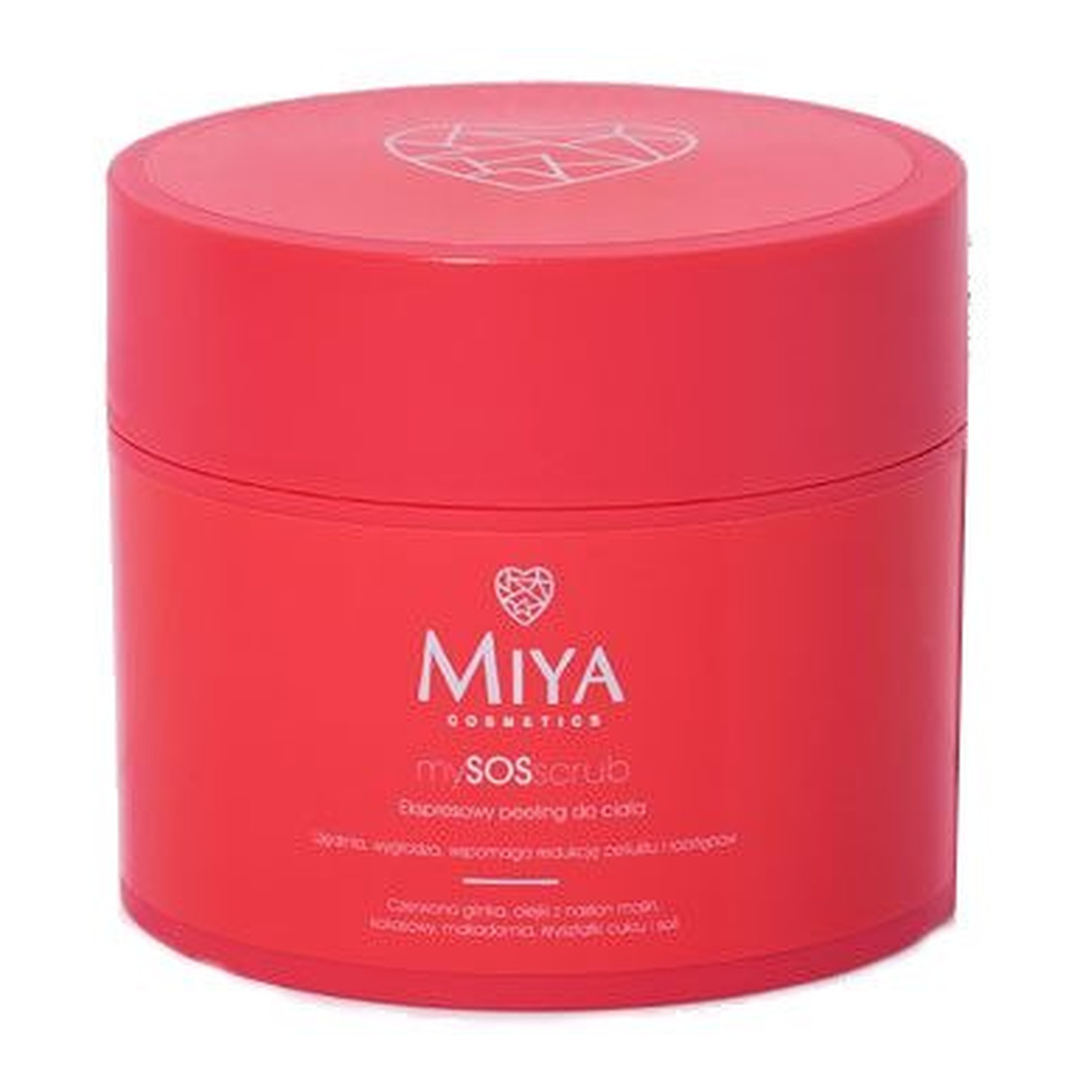 Miya Cosmetics My SOS Scrub Peeling do ciała z czerwoną glinką i olejkami 200g
