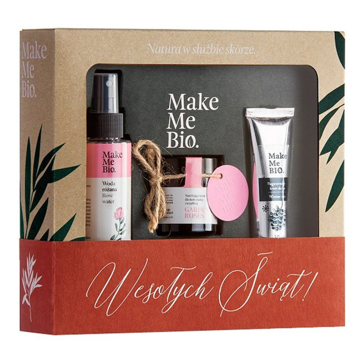 Make Me Bio Garden Roses Zestaw Krem Garden + Woda Różana + Krem Do Rąk Winter Care