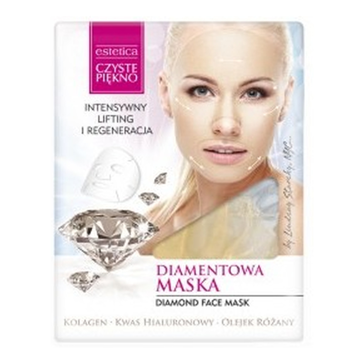 Estetica CZYSTE PIĘKNO DIAMENTOWA MASKA DIAMOND FACE MASK