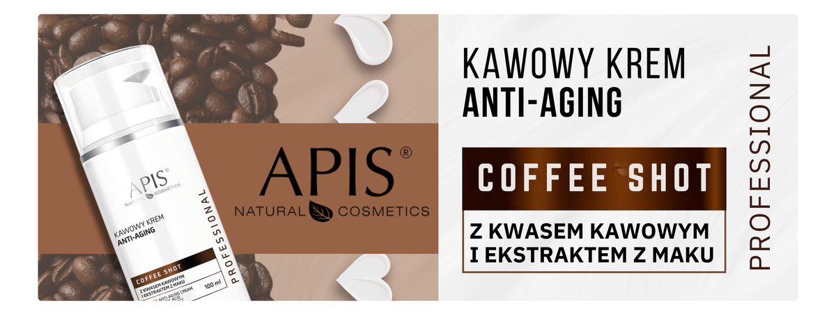 Kawowy krem Anti-Aging z kwasem kawowym i ekstraktem maku
